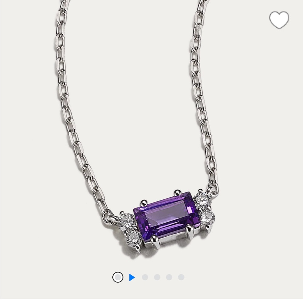Lolly Amethyst & Diamond Necklace from Shane Co